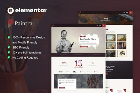 Paintra – Creative Artist & Painter Elementor Pro Template Kit