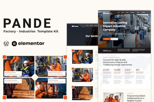 Pande – Factory & Industrial Elementor Template Kit