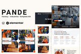 Pande – Factory & Industrial Elementor Template Kit