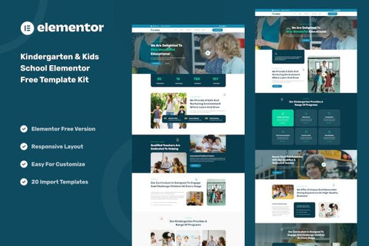 Parees – Kindergarten & Kids School Elementor Template Kit