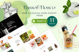 Passo Bosco - Wine Shop and Planter Store Shopify Drag & Drop Shopify Theme Sections, Product Upsell and Cross selling