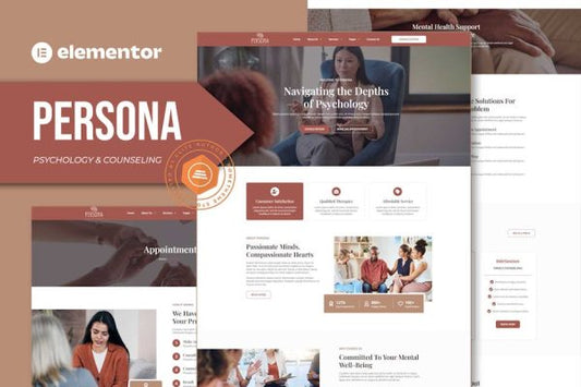 Persona – Psychology & Counseling Elementor Template Kit