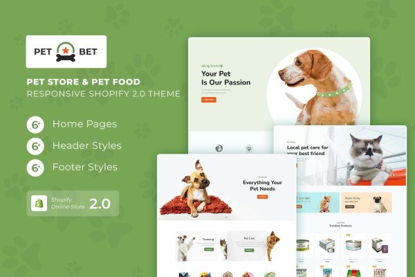 PetBest - Pet Store & Pet Food Shopify Theme Pet Store & Pet Food Responsive Shopify 2.0 Theme