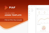 Piaf Vuejs – Vuejs Admin Template Clean and Organised Code – Awesome Design