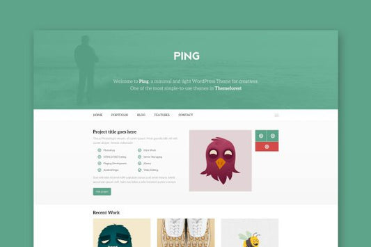 Ping – Minimal Responsive HTML Template Minimal Responsive HTML Template