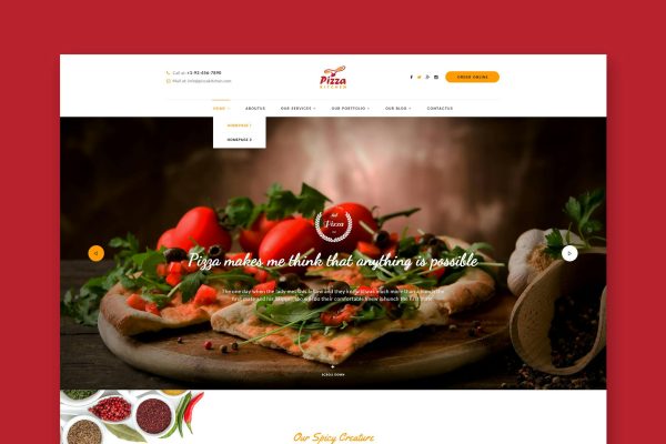 Pizza Kitchen – Pizza & Fast Food HTML Template Pizza & Fast Food