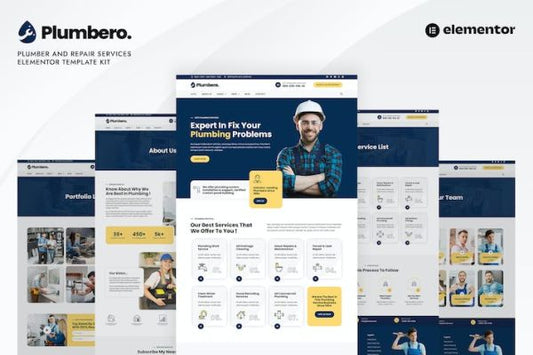Plumbero – Plumber & Repair Services Elementor Template Kit