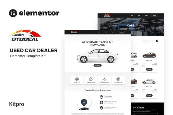 Otodeal – Used Car Dealer Elementor Template Kit