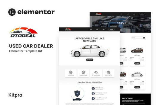 Otodeal – Used Car Dealer Elementor Template Kit