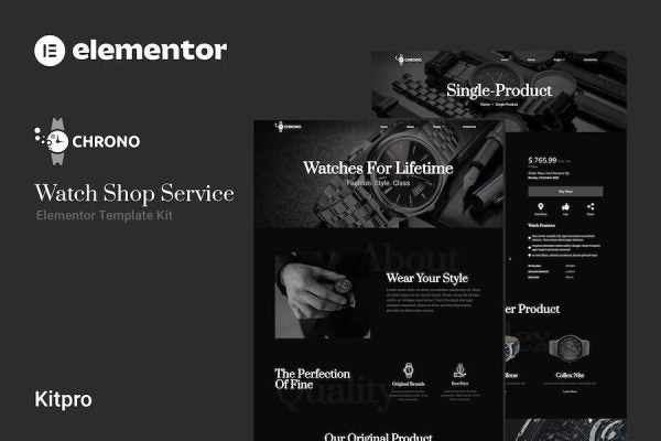Chrono – Watch Service Elementor Template Kit