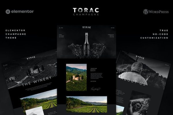Torac – Champagne Elementor Template Kit