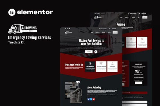 Autowing – Emergency Towing Service Elementor Template Kit