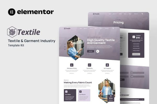 Textiles – Garment Industry Elementor Template Kit