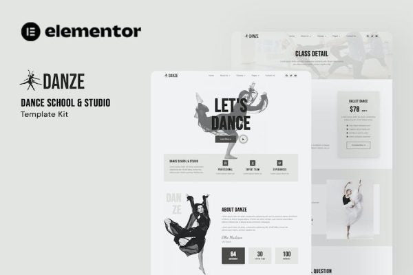 Danze – Dance Studio School Elementor Template Kit