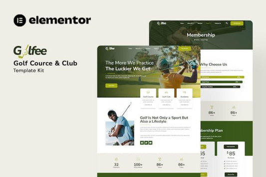 Golfee – Golf Course & Club Elementor Template Kit