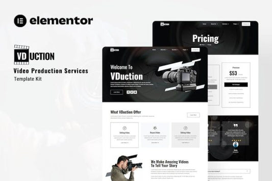 VDuction – Video Production Service Elementor Template Kit