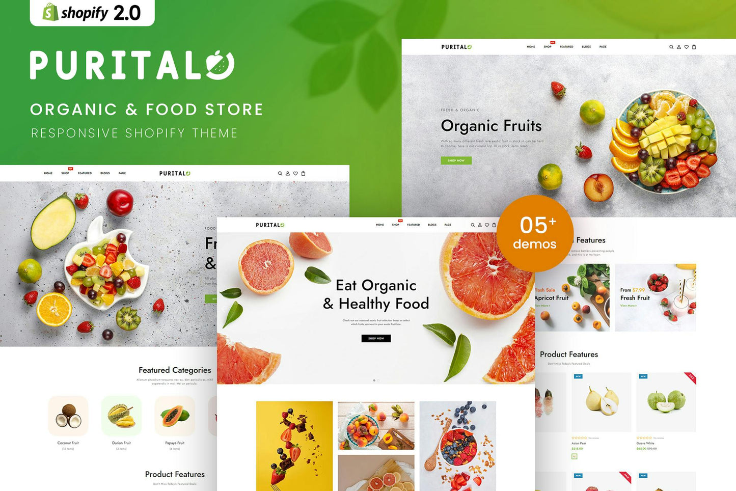 Purital - Organic & Food Store Shopify 2.0 Theme Organic & Food Store Shopify 2.0 Theme