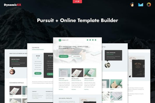 Pursuit – Responsive Marketing / Business Email Pursuit – Responsive Marketing / Business Email + Online Template Builder.