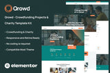 Qrowd – Crowdfunding Projects & Charity Template Kit