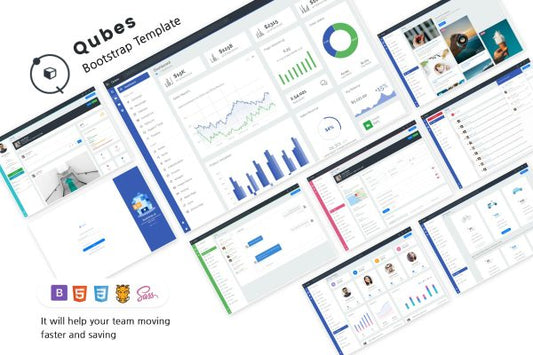 Qubis – Multipurpose Bootstrap Admin Template Qubis is based on the Bootstrap 4X framework