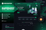 Rapidhost – Web Hosting & Domain Services Elementor Template Kit