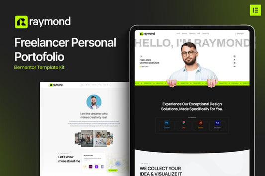 Raymond – Freelancer Personal Portofolio Elementor Template Kit