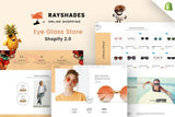 Rayshades - Eye Glasses Store Shopify Theme Eye Lens, Eyewear, Sun Glasses, Eyeglasses, Life Style Gadgets Shop Personal Style Accessories Theme