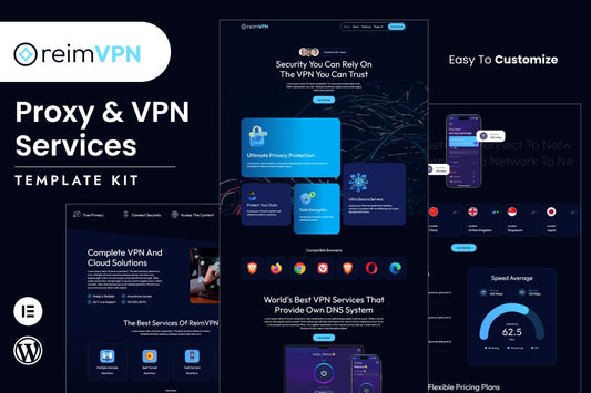 Reimvpn – Proxy & VPN Services Elementor Template Kit