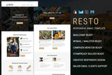 Resto Email Newsletter Template Best restaurant email template to promote your business