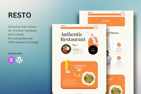 Restolux – Restaurant Elementor Template Kit
