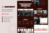Revent – Events & Conferences Elementor Template Kit