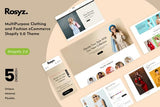 Rosyz - MultiPurpose Clothing and Fashion Store Clothing & Fashion Shopify Store, Multipurpose Fashion Shopify Theme, Minimal Clean Clothing Store