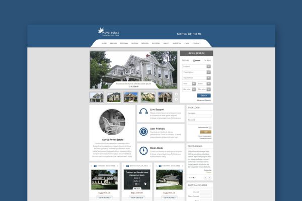 Royal Estate – Premium Real Estate Theme Real Estate HTML Template