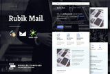 Rubik – Agency & Startup Responsive Email Create beautiful responsive e-mail templates for promoting your e-shop, business & services