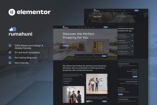 Rumahuni – Real Estate & Property Elementor Template Kit