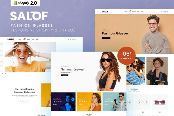 Salof - Fashion Glasses Shopify 2.0 Theme Fashion Glasses Responsive Shopify 2.0 Theme