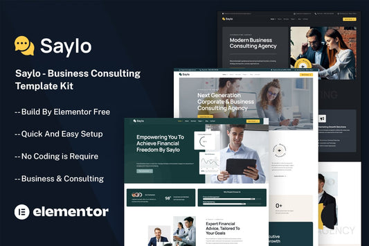 Saylo – Business Consulting Elementor Template Kit