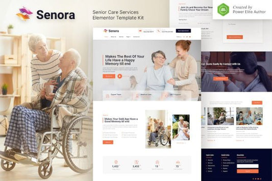 Senora ? Senior Care Services Elementor Template Kit (Copy)