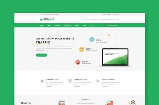 Seo Wave – HTML Template for SEO Seo & Marketing