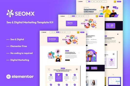 SeoMx – Seo & Digital Marketing Elementor Template Kit