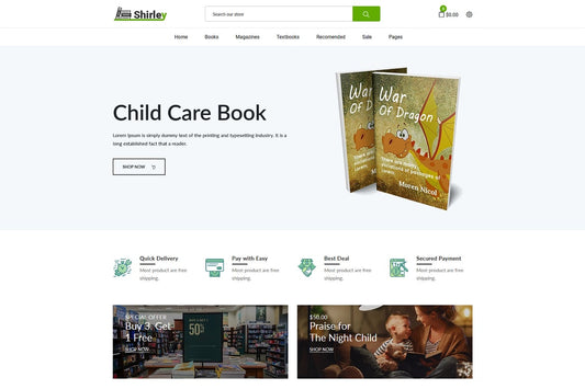Shirley - Book Store Shopify Theme