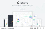 Shreyu – Admin & Dashboard Template Shreyu is a fully featured premium admin and dashboard template, built using Bootstrap 5.0.1.