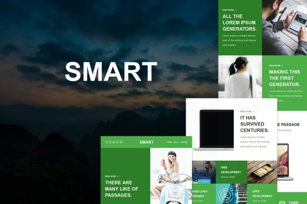 Smart Mail – Responsive E-mail Template Smart Mail – Responsive E-mail Template is a Modern and Clean Design email template.
