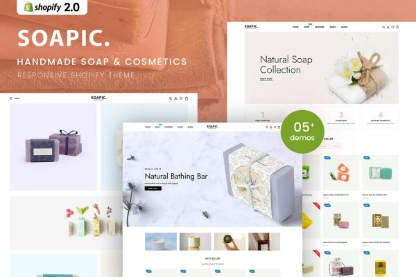 Soapic - Handmade Soap & Cosmetics Beauty Shopify Handmade Soap & Cosmetics Beauty Shopify 2.0 Theme