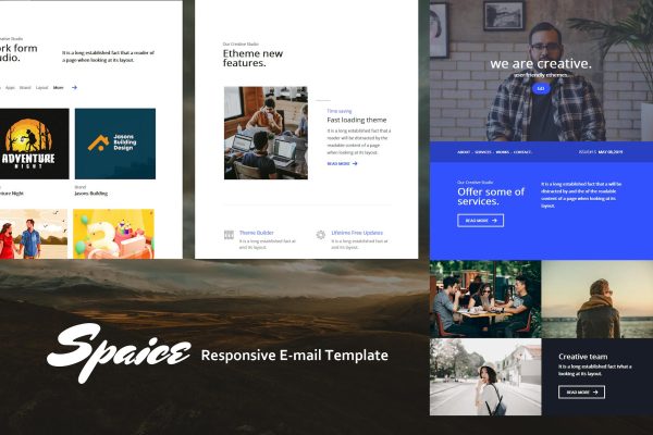 Spaice Mail – Responsive E-mail Template