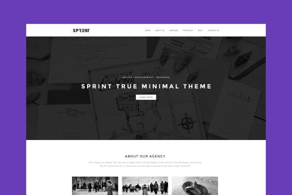 Sprint – Minimal Responsive HTML Portfolio Museum