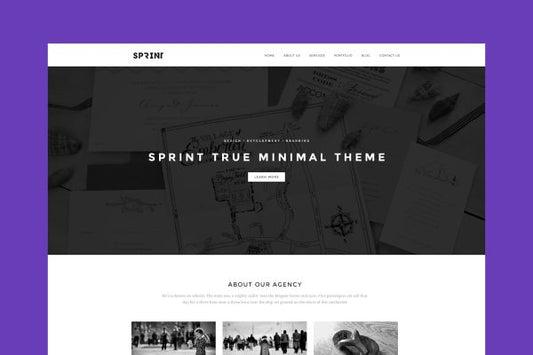 Sprint – Minimal Responsive HTML Portfolio Museum