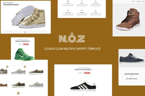 ST Shoes Store Shopify Theme Shopify Theme Sections, Multiple layout header, footer, content