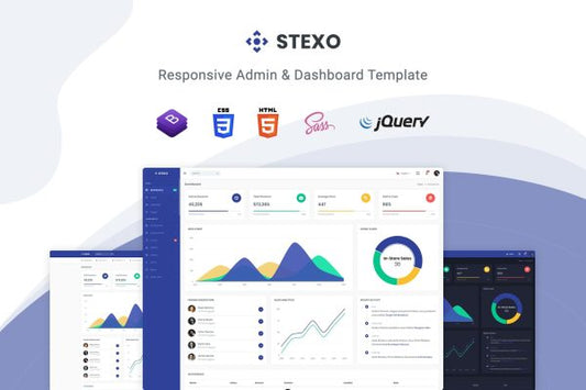 Stexo – Admin & Dashboard Template Hexzy admin is based on a simple and modular design, which allows it to be easily customized.