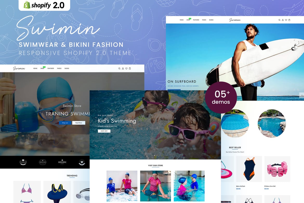 Swimin - Swimwear, Bikini Fashion Shopify 2.0 Them Shopify Theme